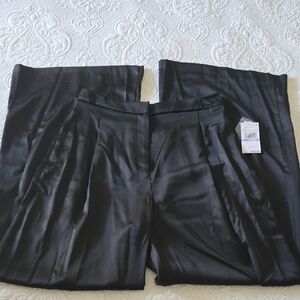 Michael Kors New Black Satin Trousers, Sz 6